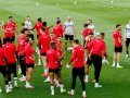 Официална тренировка на ЦСКА преди реванша с ОФИ Крит в
