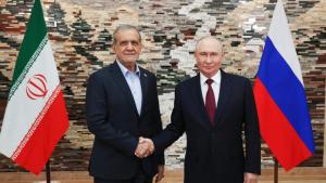 Владимир Путин и иранският президент Масуд Пезешкиан