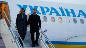 Володимир Зеленски и съпругата му Олена Зеленска