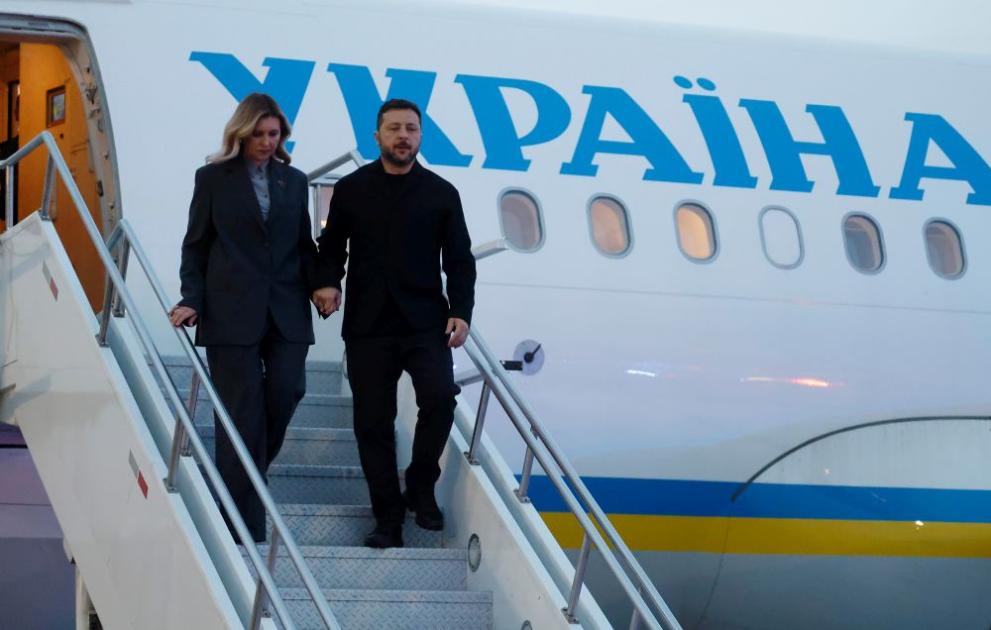 Володимир Зеленски и съпругата му Олена Зеленска