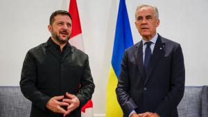 Украинският президент Володимир Зеленски и канадският премиер Марк Карни