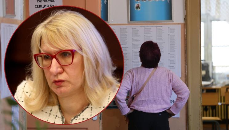 Цветелина Пенева - Цветелина Пенева от Обществения съвет към ЦИК пред 