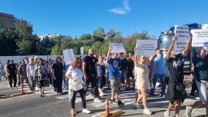 протест станция Свети Влас