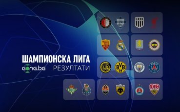 Крайни резултати и голмайстори във впечатляваща вечер в Шампионска лига