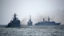 Румънски военни кораби във водите на Черно море край Констанца, 2024 г.