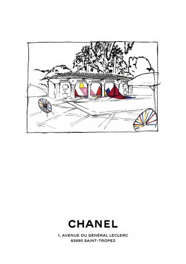 Летен бутик на CHANEL в Сен Тропе - отворен от 28 април до 7 октомври
