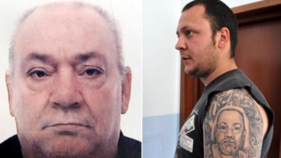 64-годишният италианец от Торино и един от синовете му, който изглежда си е татуирал портрета на своя баща.