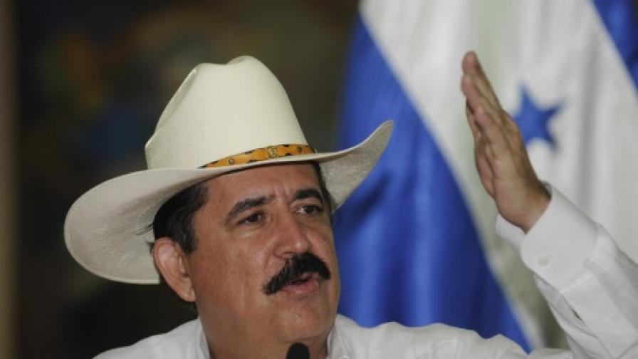 Арестуваният президент на Хондурас Мануел Селая - снимка от 26 юни 2009