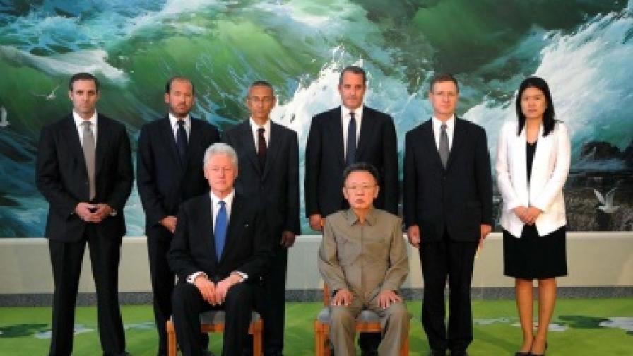 Бил Клинтън и Ким Чен-ир в Пхенян