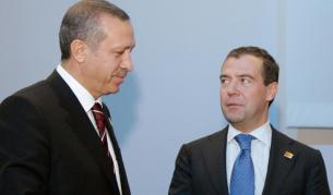 Турският премиер Ердоган и руският президент Медведев на срещата на върха на Г-20 в Питсбърг - 26 септември 2009 г.