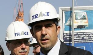 Росен Плевнелиев при посещението му на участък от строителството на столичното метро