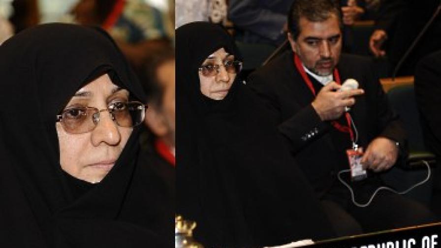 Иранската президентша за първи път се появи пред света