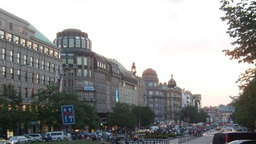 Вацлавският площад в Прага
