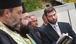 Д-р Янко Начков на тържествената церемония по откриването на новата сграда на агенцията в София.