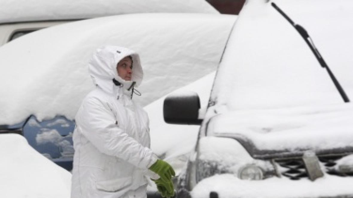 Москва Огромни задръствания заради снега