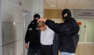 Кадър от ареста на Н. Цонев, предоставен от Пресцентъра на МВР