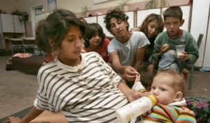 Снимка, с която АФП илюстрира материал за трафика с бебета у нас