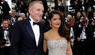 Салма Хайек със съпруга си Франсоа-Анри Пино