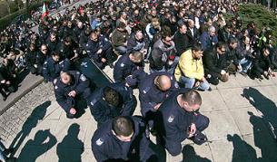 15 март 2010 г. между 8000 и 10 хил. служители на МВР се събраха на протест в столицата