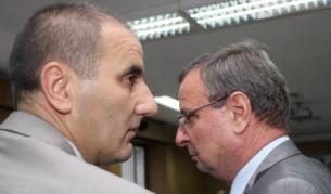 Вътрешният министър Цветан Цветанов и подалият оставка заради агентурно минало бивш негов заместник Павлин Димитров