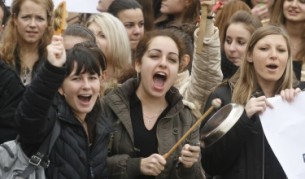 Ученици на протест - често срещано явление през последните няколко години