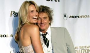 Род Стюарт и третата му съпруга Пени Ланкастър