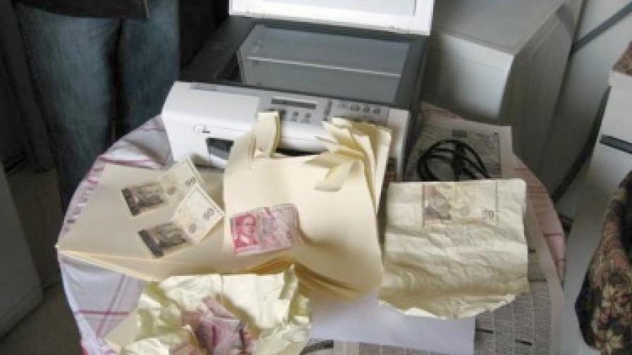 Лаборатория за фалшиви пари е разкрита в Перник