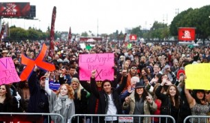 Еуфорията по време на кастинг за таланти в Лос Анджелис, САЩ