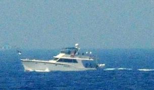 Снимка на яхтата, предоставена от израелското министерство на отбраната