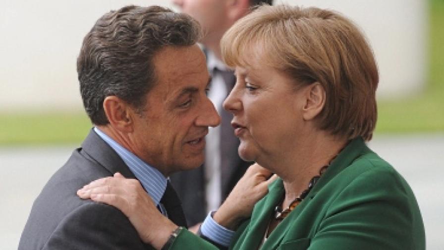 Французите вярват повече на Меркел, отколкото на Саркози