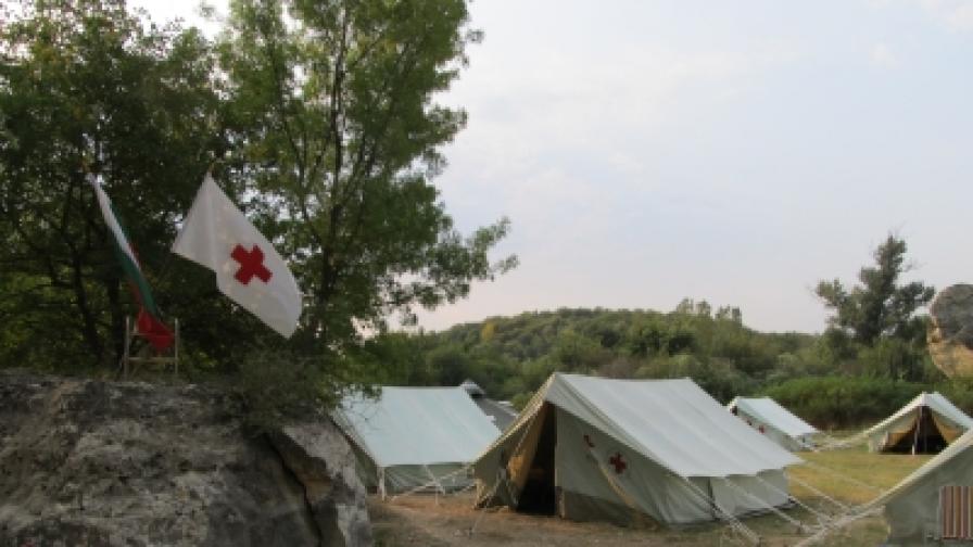 На 16 септември екипи на БЧК правиха учение край Русе за действията при евентуално земетресение в района