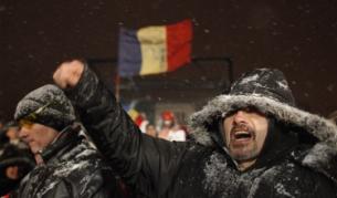 Протести срещу правителството в Румъния имаше и в най-студените дни