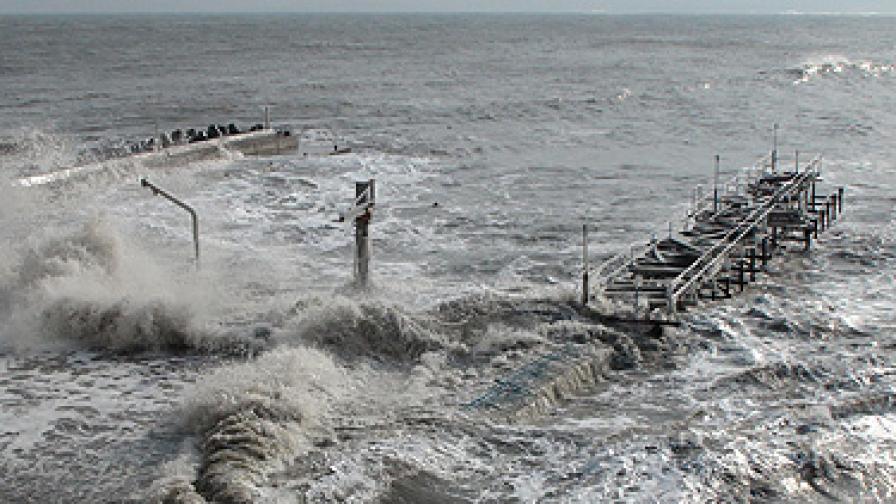 Бурята в Поморие на 8 февруари