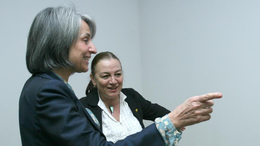 Маргарита Попова и Надежда Стойчева, директор на Центъра за възстановяване, консултиране и психотерапия във фондация "Асоциация Анимус"