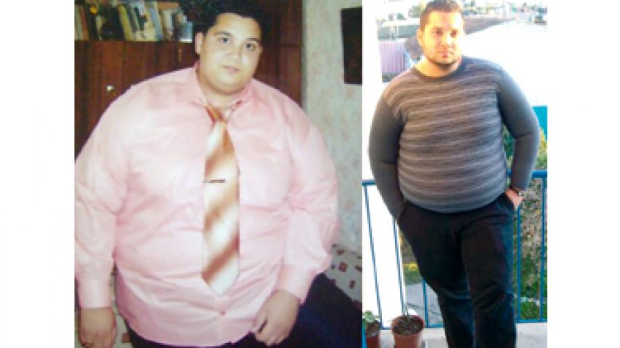 Васил Генчев преди и след като отслабна с 40 кг