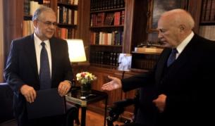 Гръцкият премиер и президентът на страната на днешната си среща