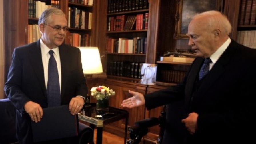 Гръцкият премиер и президентът на страната на днешната си среща