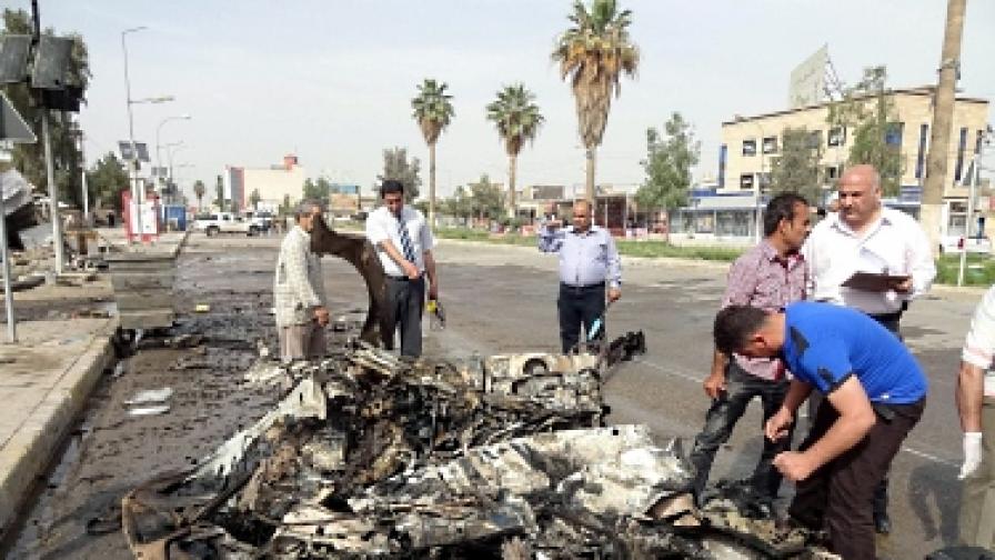 Кола бомба избухна в центъра на Багдад
