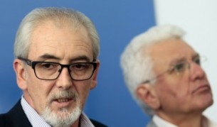 Лютви Местан и Христо Бисеров по време на днешната пресконференция