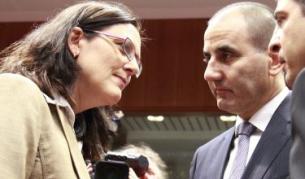 Комисарят по правосъдие и вътрешен ред Сесилия Малмстрьом с вътрешния ни министър Цветан Цветанов