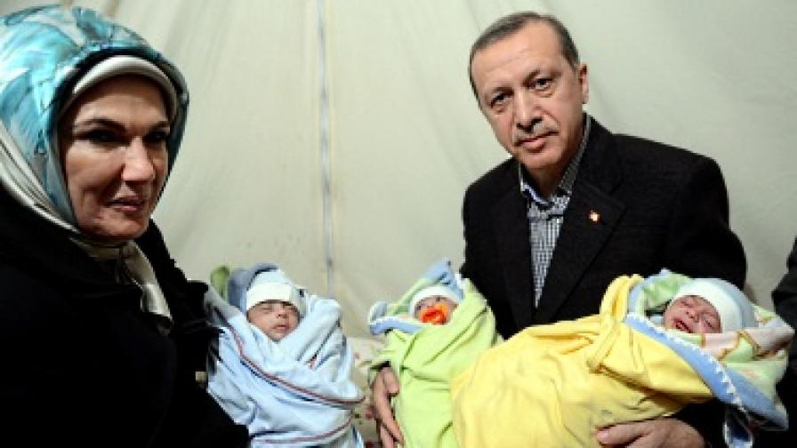 Ердоган поиска всяко семейство да има поне три деца