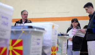 58% избоpна активност в Македония до 17 ч.