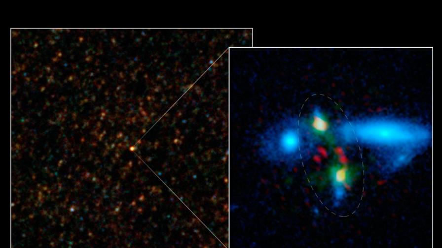 Астрономи изловиха прегръдката на две галактики