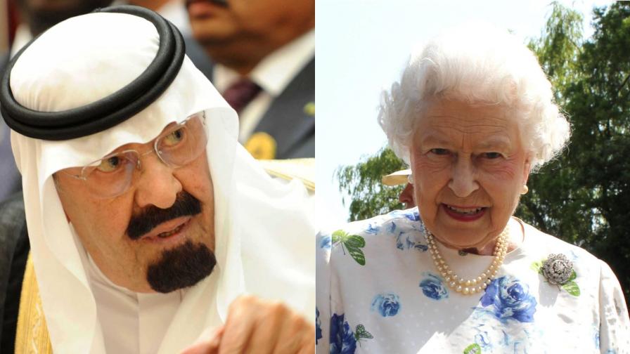 Саудитския крал Абдула, британската кралица Елизабет Втора