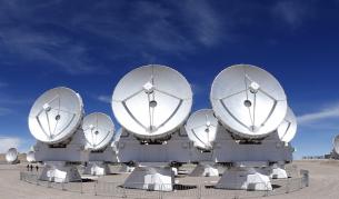 Няколко от антените на АЛМА